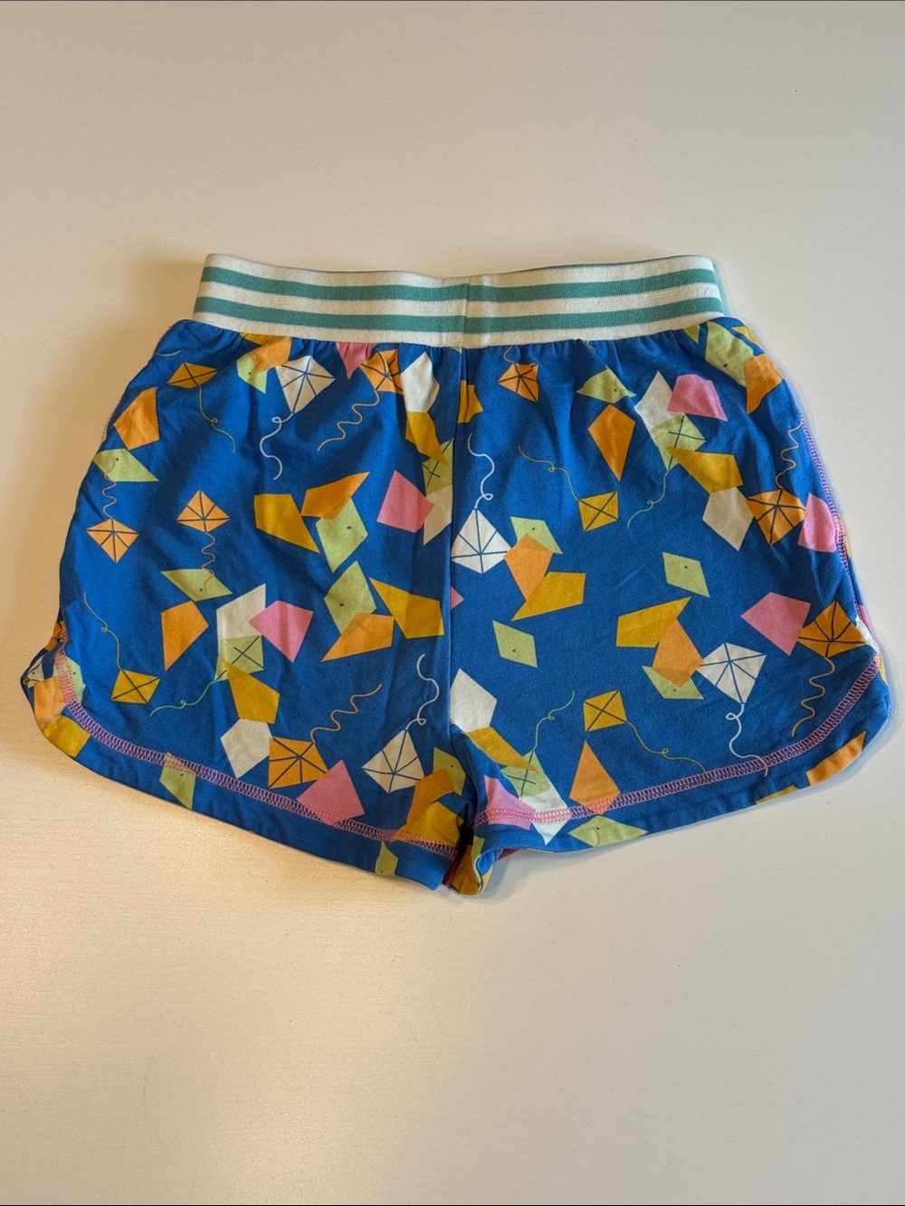 Matilda Jane Bright Blue Kite-Print Athletic Shorts Sz 8 EUC - Picture 5 of 5